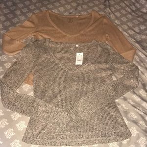 Soft Long Sleeve Slightly Cropped Top